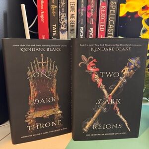One Dark Throne and Two Dark Reigns Books first edition Kendare Blake